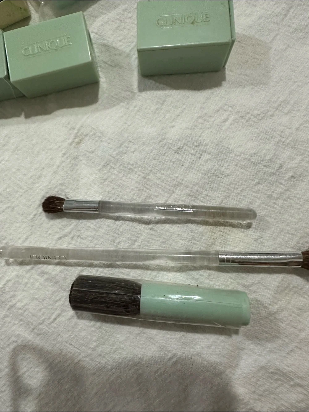 Vintage Clinique Makeup Accessory Lot Eye/Lip Pencil Sharpeners & Brushes